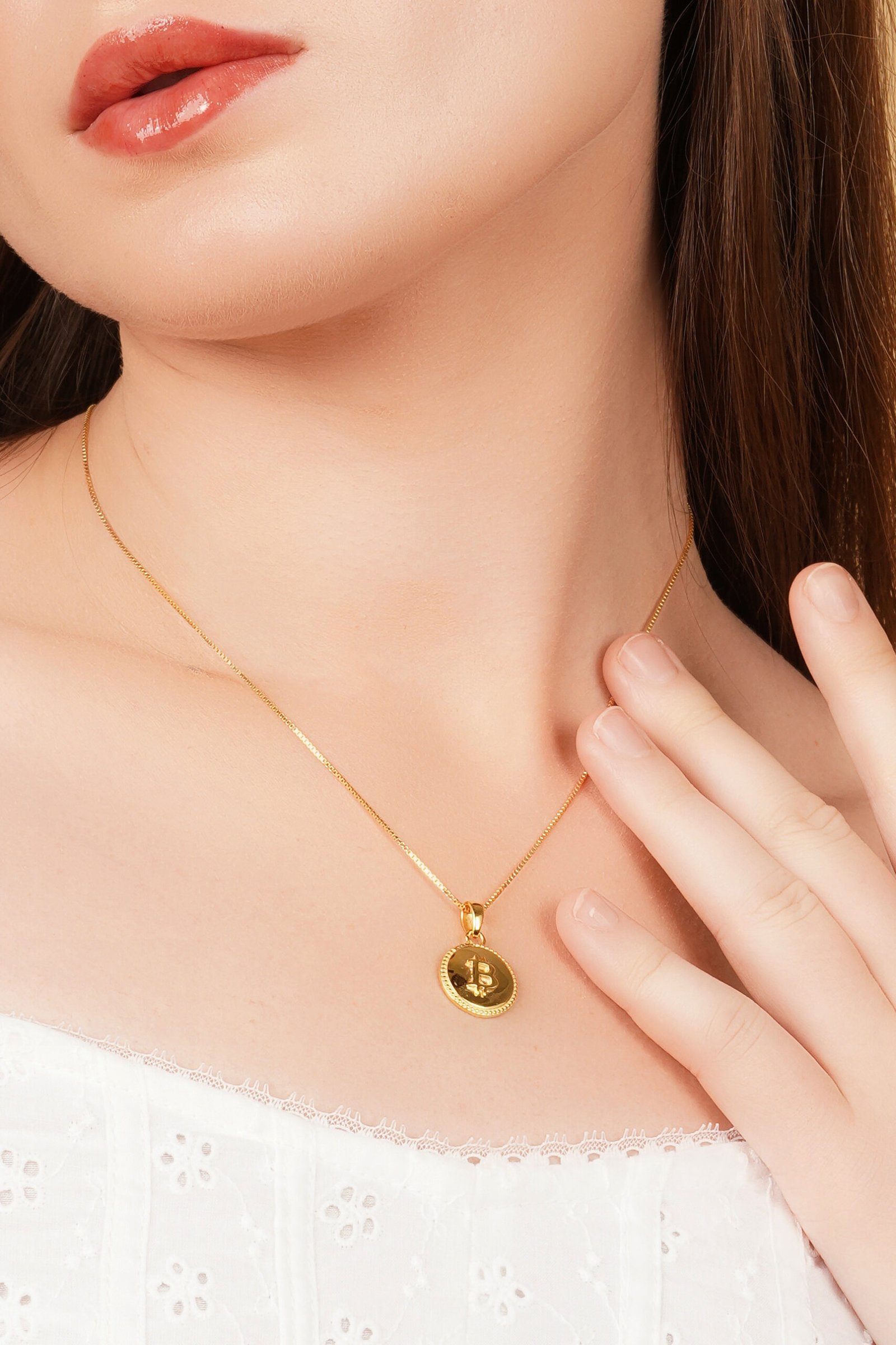 Golden Coin Pendant
