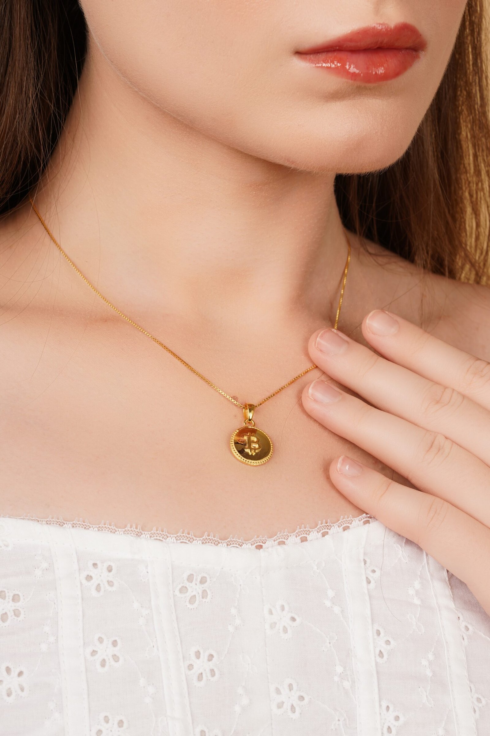 Golden Coin Pendant