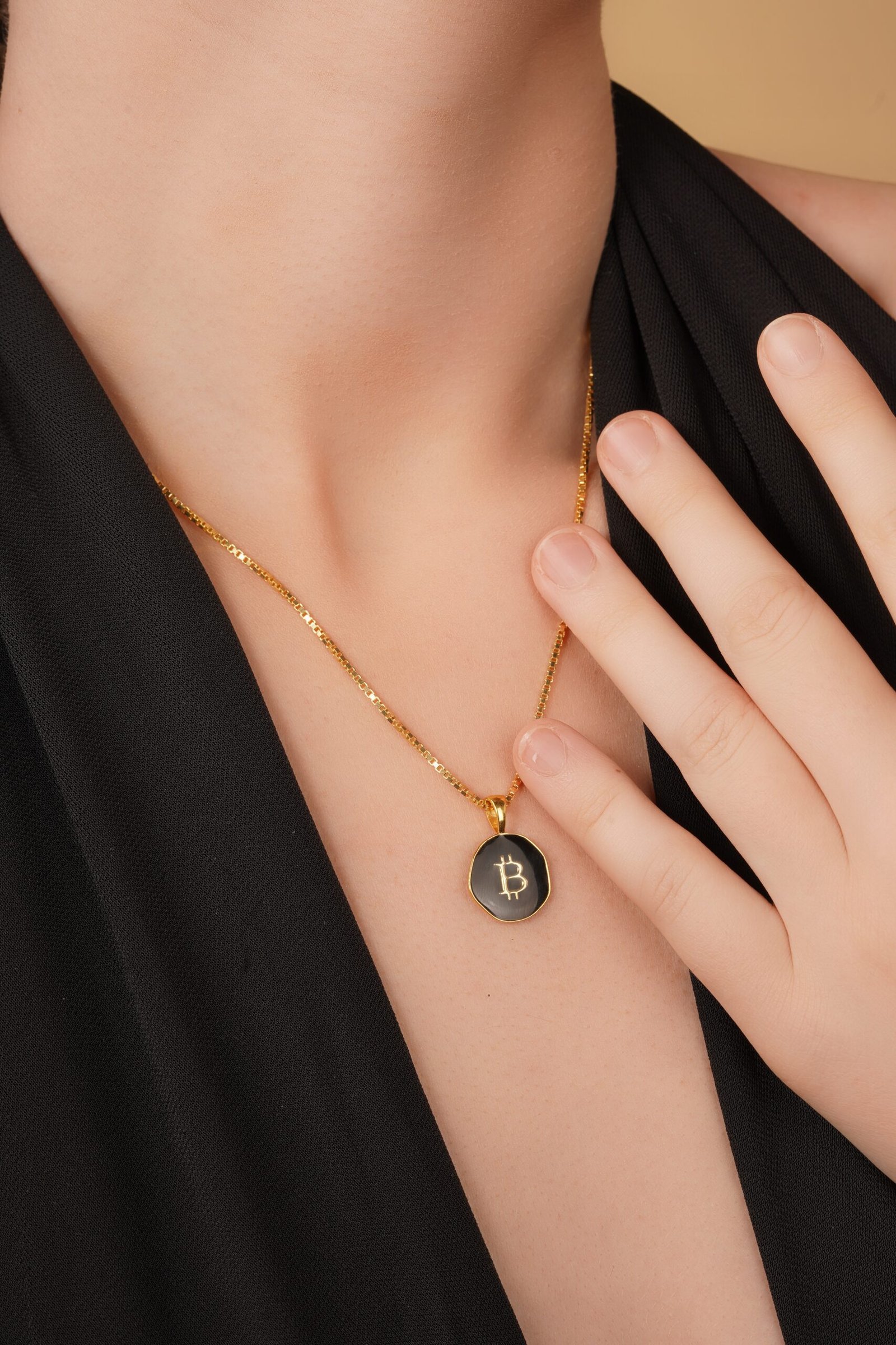 Bitcoin Standard Earings and Pendant Set