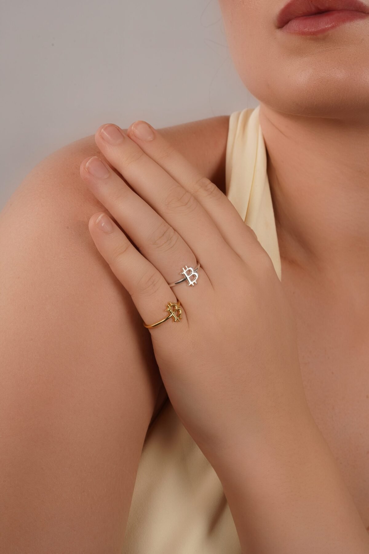Bitcoin Pure Silver Ring