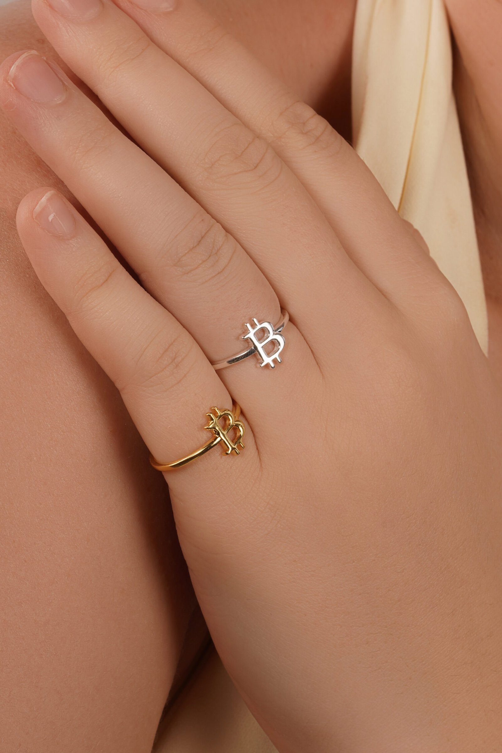 Bitcoin Pure Silver Ring